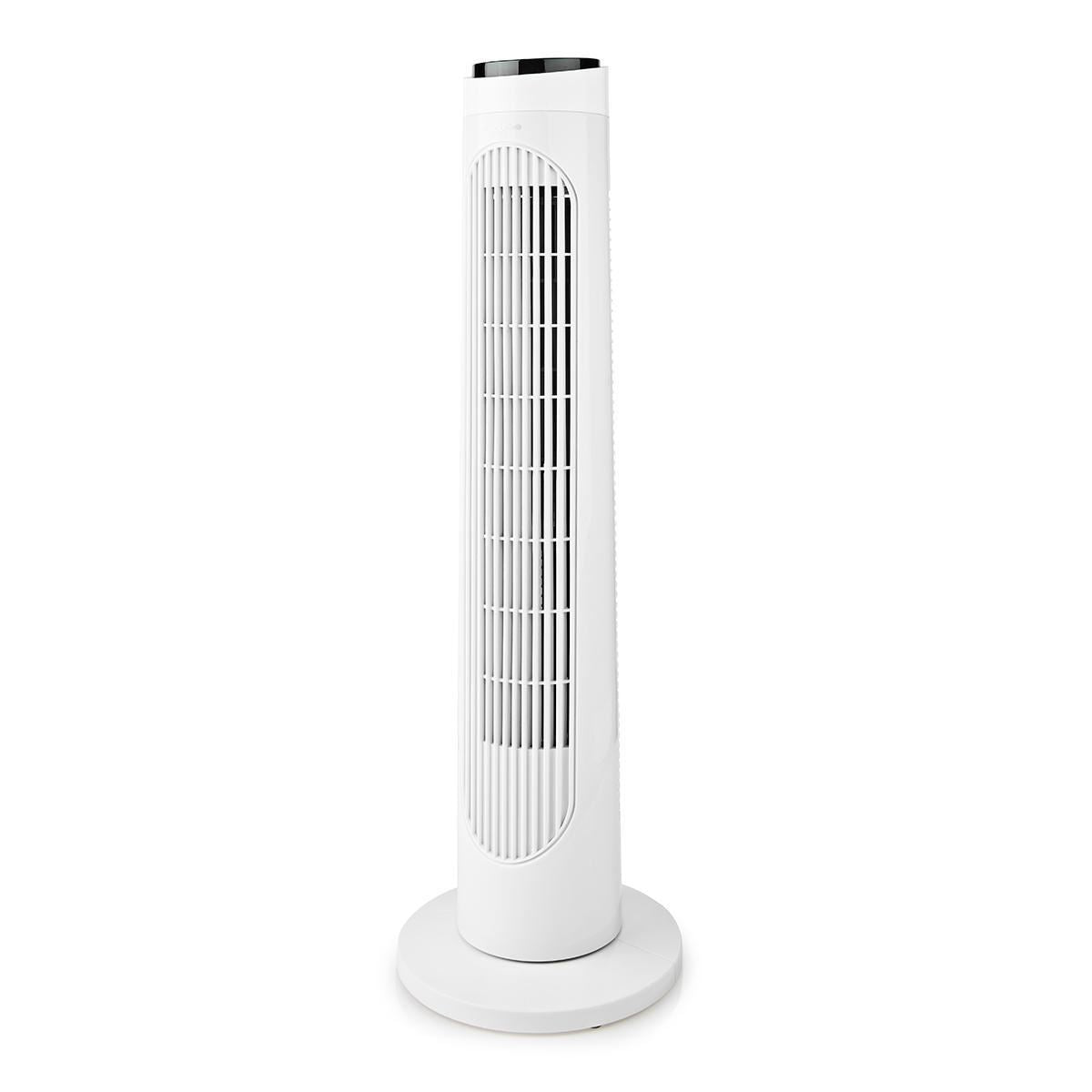 Nedis Tower Fan | 3-Speed | Oscillation | 50 W | Remote control | Black / White