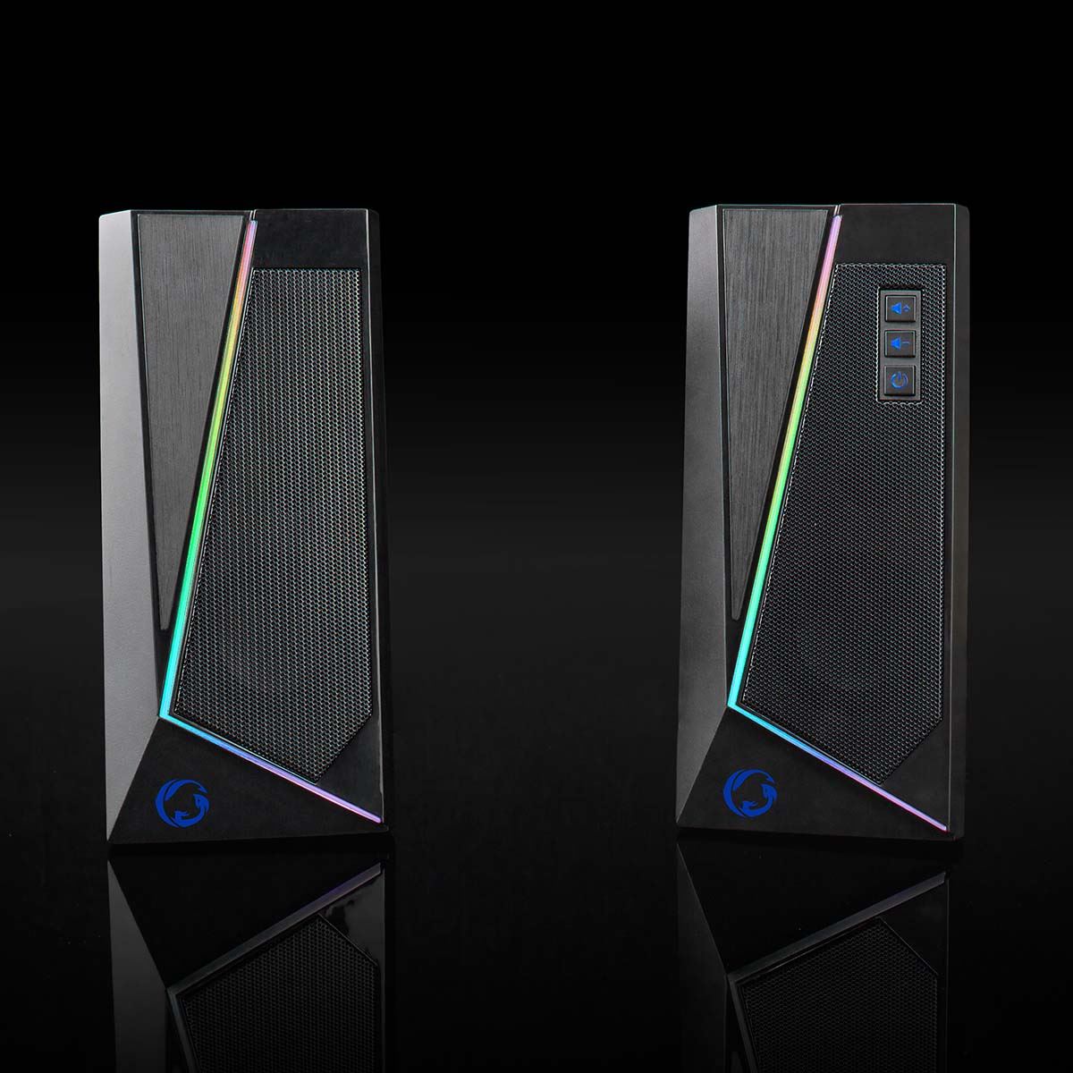 Nedis Gaming Speaker | Speaker channels: 2.0 | USB Powered | 3.5 mm Male | 18 W | LED | Volume control