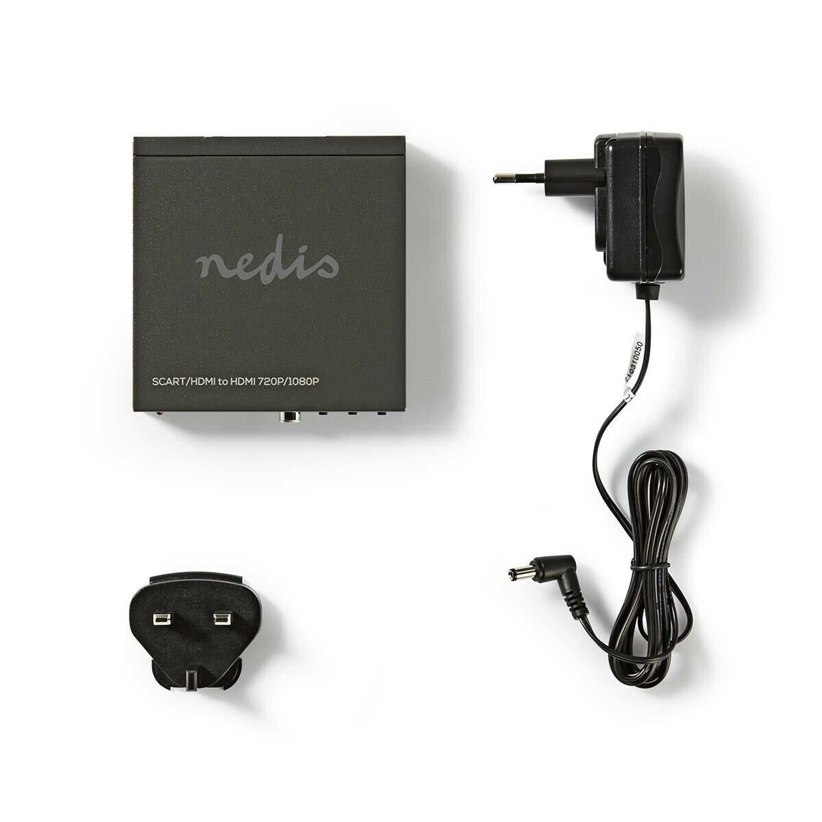 Nedis HDMI™ Converter | SCART Female | HDMI™ Output / 1x 3.5 mm sound out / 1x Digital Audio | 1-way | 1080p | 1.65 Gbps | Aluminium | Anthracite