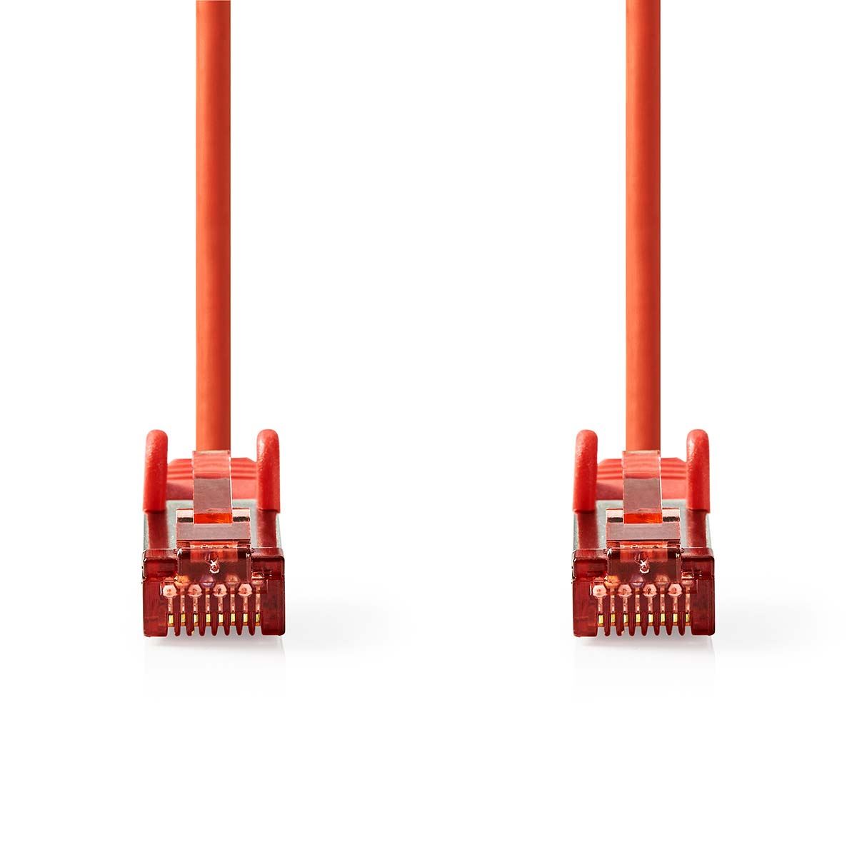 Nedis CCGL85221RD100 | CAT6 Network Cable | RJ45 Male | RJ45 Male | S/FTP | 10.0 m | Round | LSZH | Red | Label