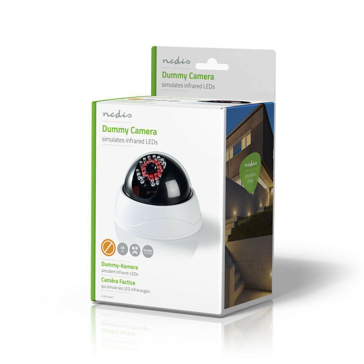 Nedis Dummy Security Camera | Dome | Battery Powered | Indoor | White