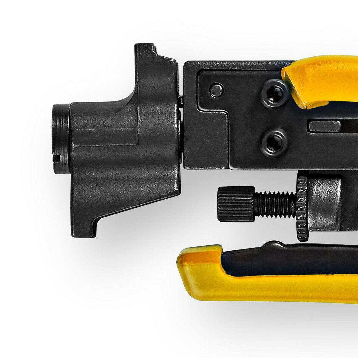Nedis CSGG49530YE | Antenna Cable Installation Tool | Crimp Plier Tool | Black / Yellow | ABS / Steel
