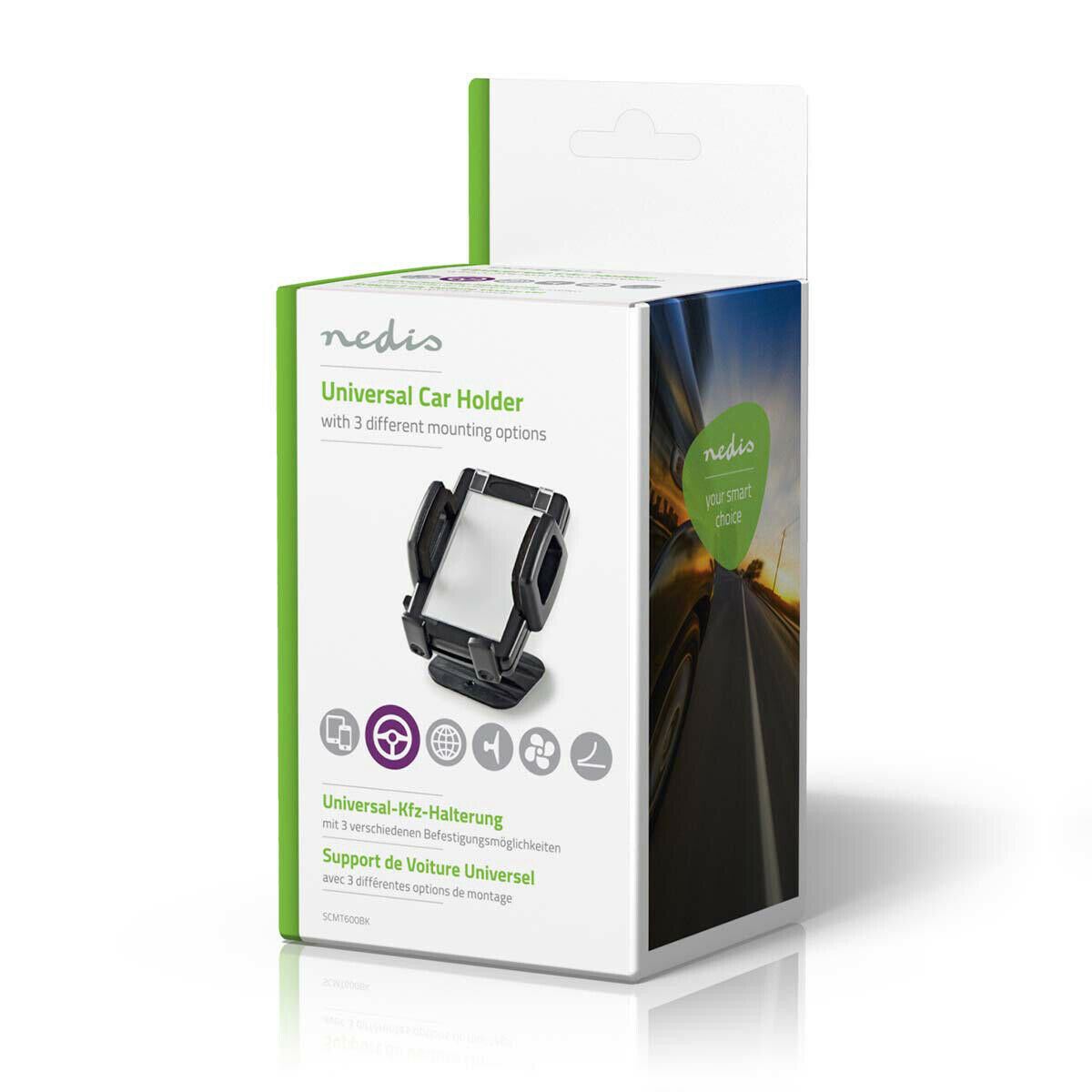 Nedis Smartphone Car Mount | Universal | Minimal screen size phone: 4 " | Maximum screen size: 6.4 " | Adjustable Angle