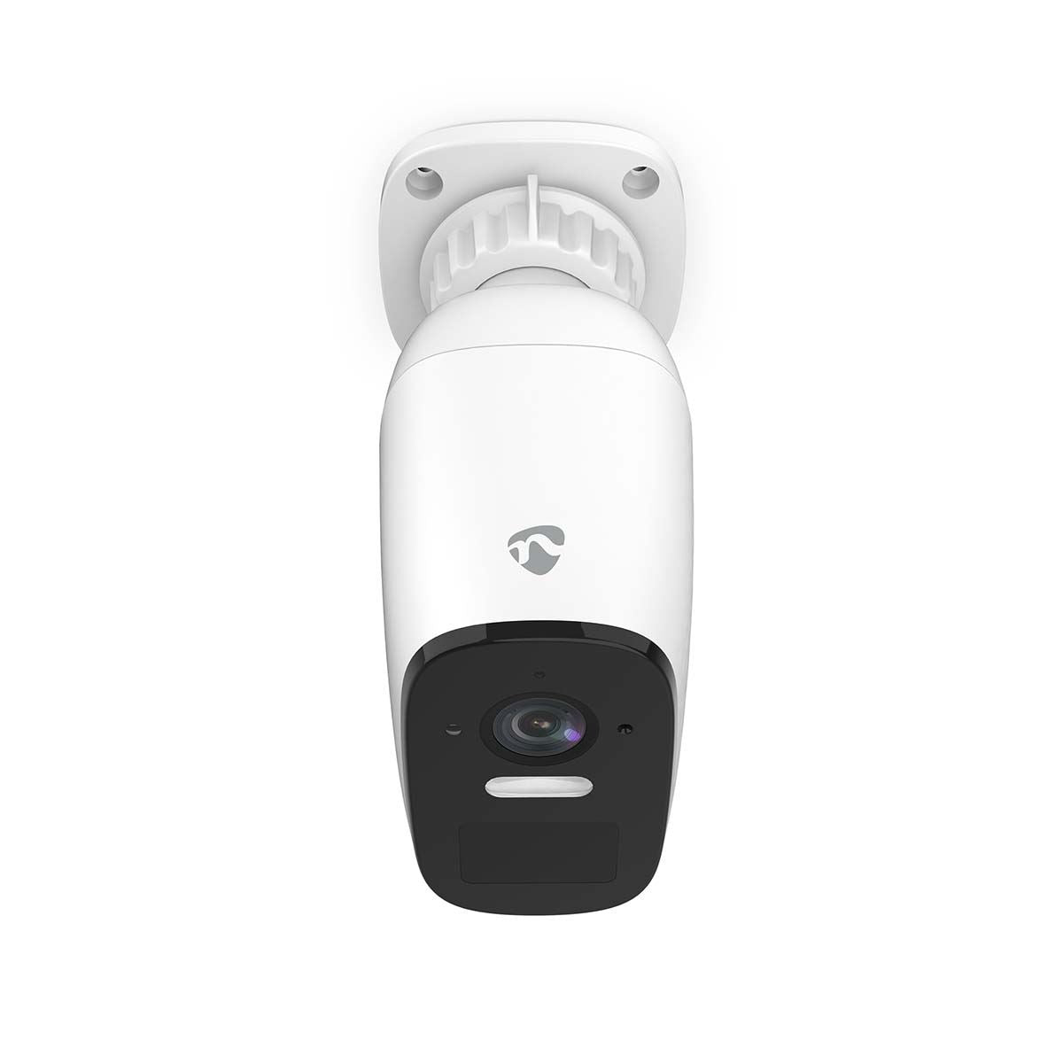 Nedis SmartLife Outdoor Camera | Wi-Fi | Spotlight | 4MP Quad HD 1440p / 2560x1440 | Pan tilt | IP66 | Max. battery life: 10 Months | Cloud Storage (optional) / microSD (not included) | 5 V DC | With motion sensor | Night vision | White