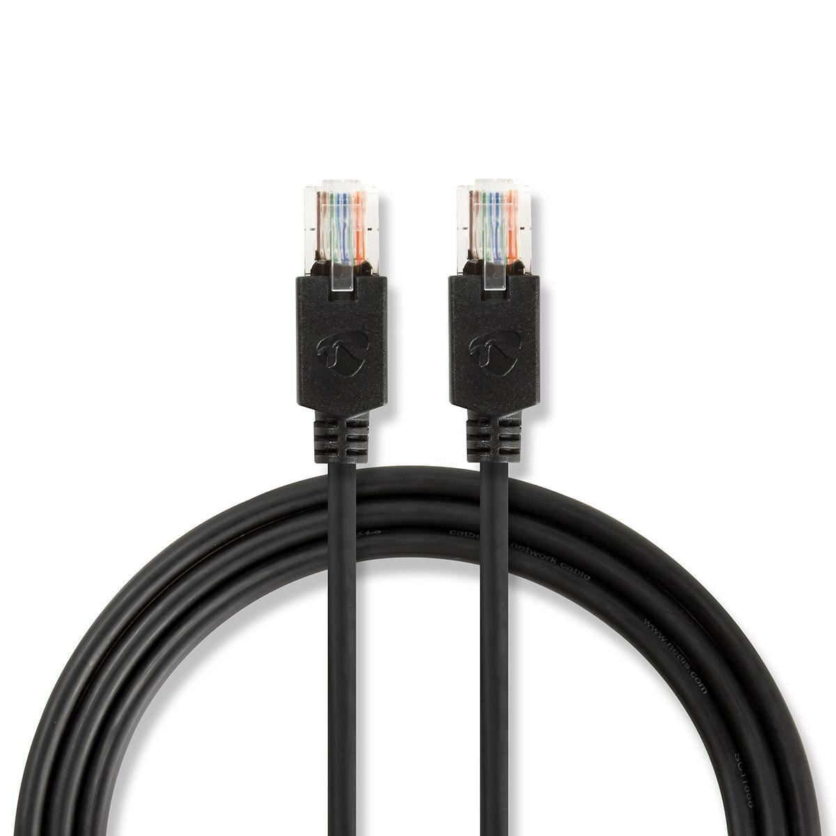 Nedis CAT5e Network Cable | U/UTP | RJ45 Male | RJ45 Male | 10.0 m | Round | LSZH | Anthracite | Window Box