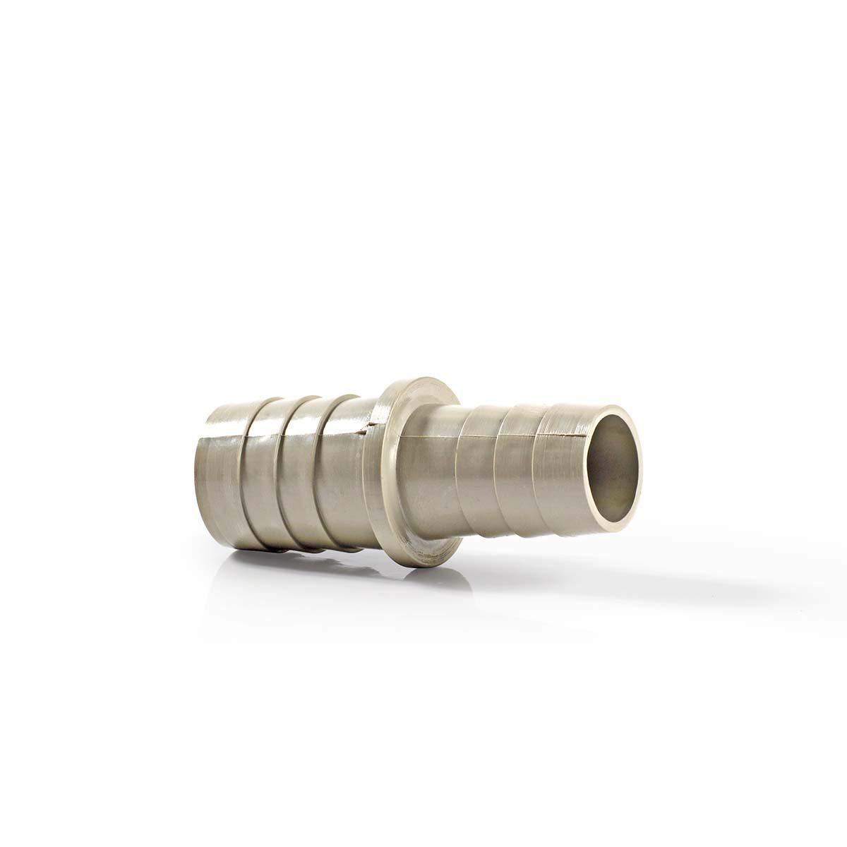 Nedis Hose Extension Adapter with 2 Hose Clips | 19 mm | 22 mm | Grey / Metal