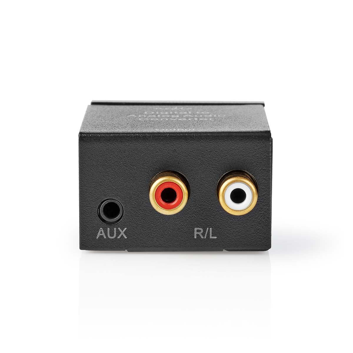 Nedis Digital Audio Converter | 1-way | Connection input: 1x Digital RCA / 1x TosLink | Connection output: 1x (2x RCA) / 1x 3.5 mm | Automatic | Integrated amplifier | Black