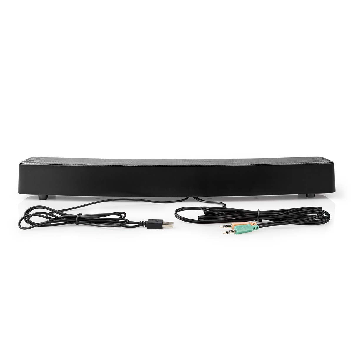 Nedis Gaming Speaker | Speaker channels: 2.0 | USB Powered | 3.5 mm Male | 30 W | LED | Volume control | Connection output: 1x 3.5 mm