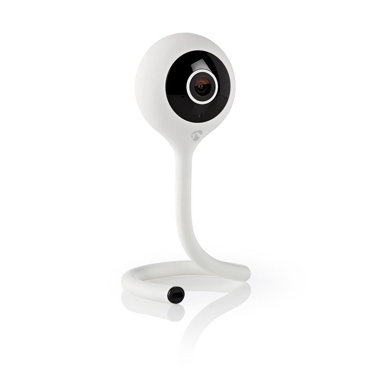 Nedis SmartLife Indoor Camera | Wi-Fi | Full HD 1080p | Cloud Storage (optional) / microSD (not included) | With motion sensor | Night vision | White