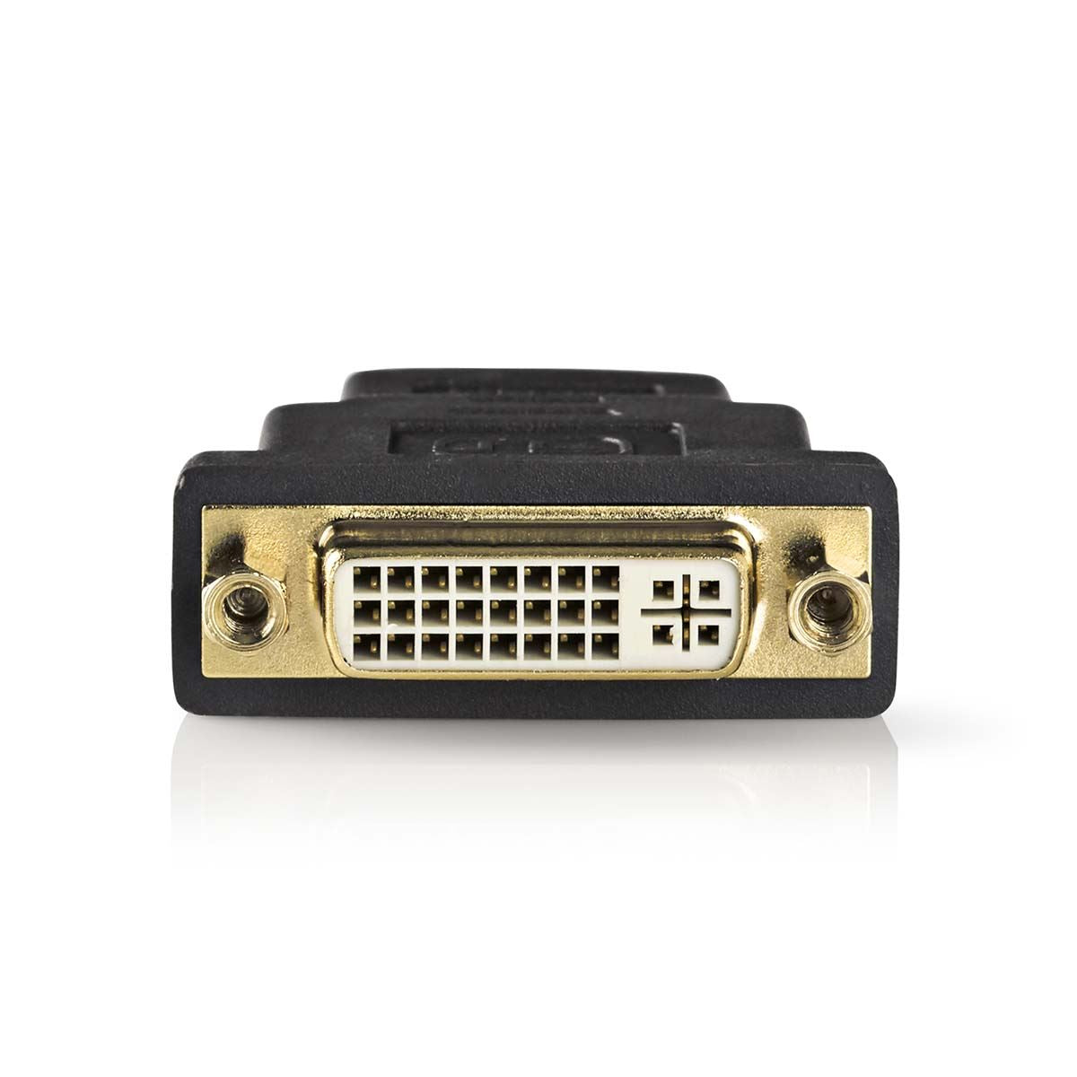 Nedis HDMI™ Adapter | HDMI™ Connector | DVI-D 24+1-Pin Female | Gold Plated | Straight | ABS | Anthracite | 1 pcs | Box