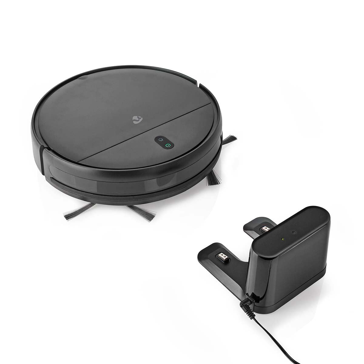 Nedis SmartLife Robot Vacuum Cleaner | Random | Wi-Fi | Capacity collection reservoir: 0.2 l | Automatic charging | Maximum operating time: 1.8 hrs | Black | Android™ / IOS
