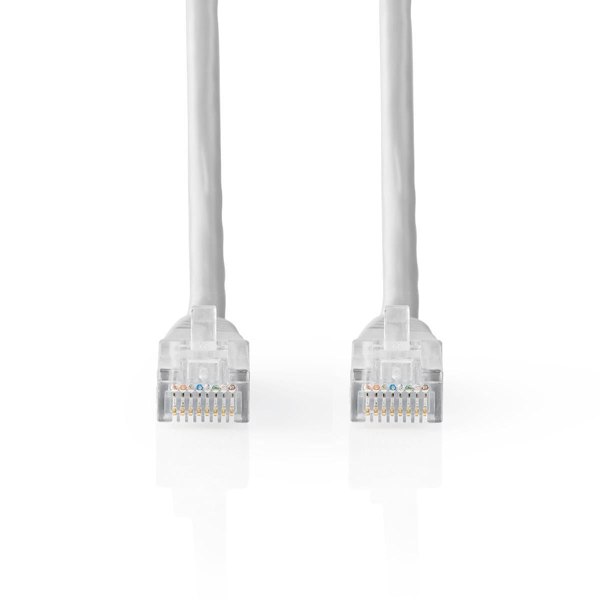Nedis CCGT85000GY20 | CAT5e Cable | U/UTP | RJ45 Male | RJ45 Male | 2.00 m | Round | PVC | Grey | Tag