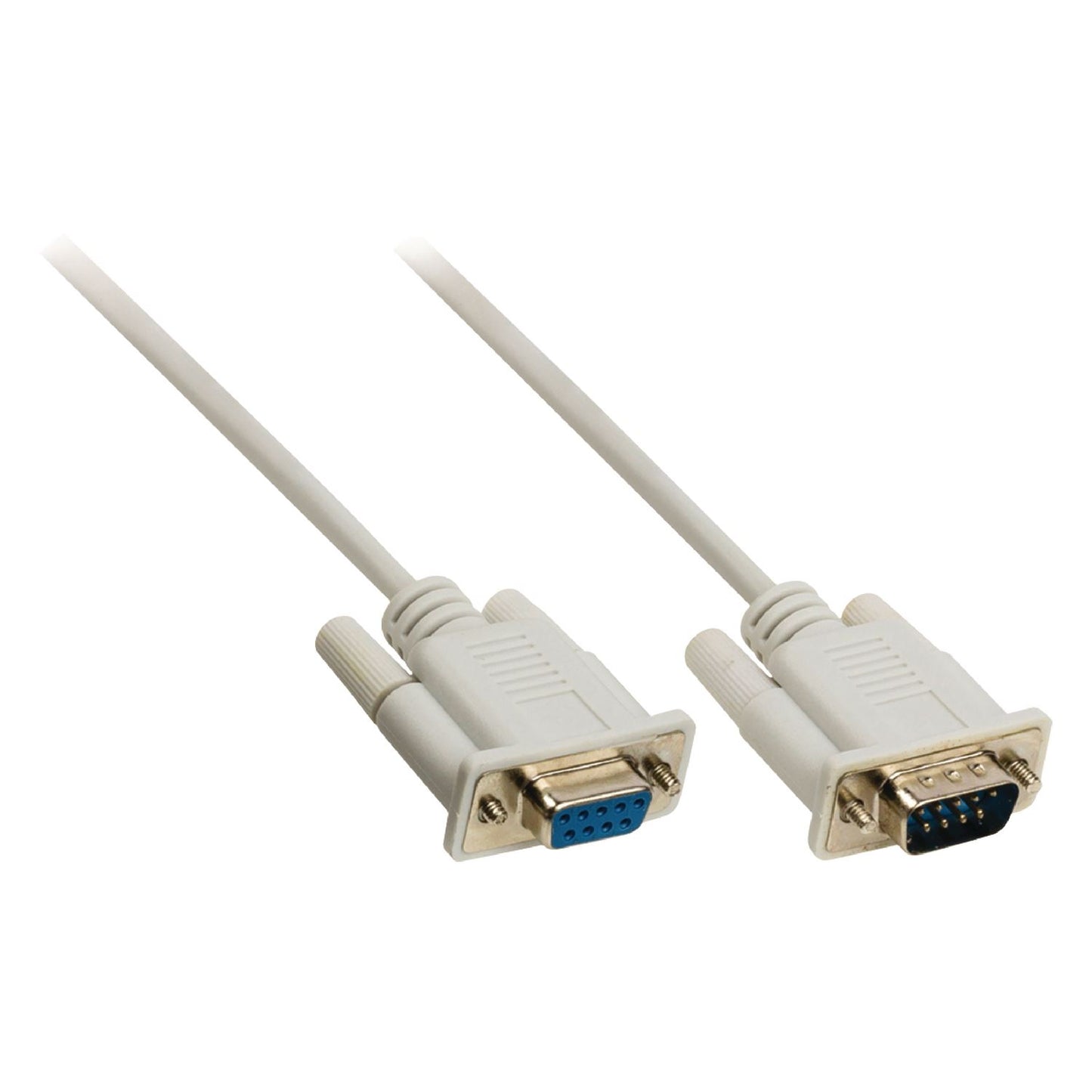 Valueline VLCP52010I100 | Serial Cable D-SUB 9-Pin Male - D-SUB 9-Pin Female 10.0 m Ivory