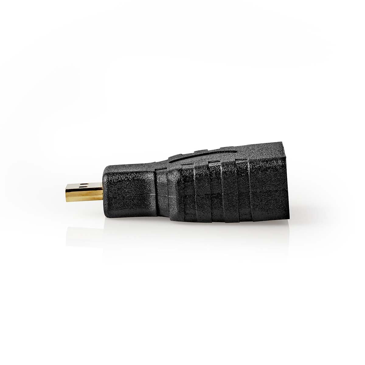 Nedis HDMI™ Adapter | HDMI™ Micro Connector | HDMI™ Output | Gold Plated | Straight | ABS | Black | 1 pcs | Box