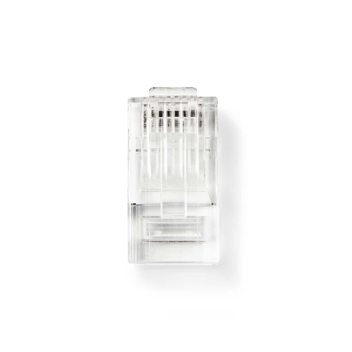 Nedis RJ45 Connector | Male | Stranded UTP CAT5 | Straight | Gold Plated | 10 pcs | PVC | Transparent | Box