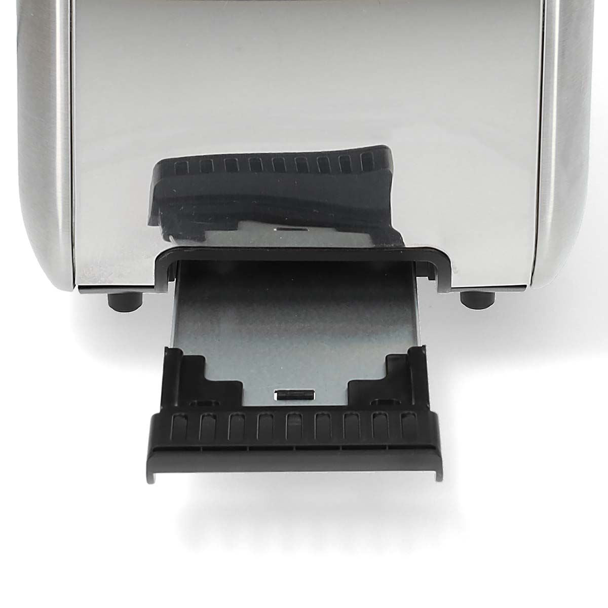 Nedis 2 Slice Toaster with Extra Long Slots, Bun Warming Rack, 7 Browning Settings, Defrost, Reheat and Cancel, 1450W