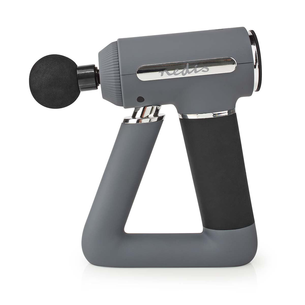 Nedis Sports Massage Gun | Battery Powered | N/A | Rechargeable | 6 Massage Modes | USB-Cable | Grey