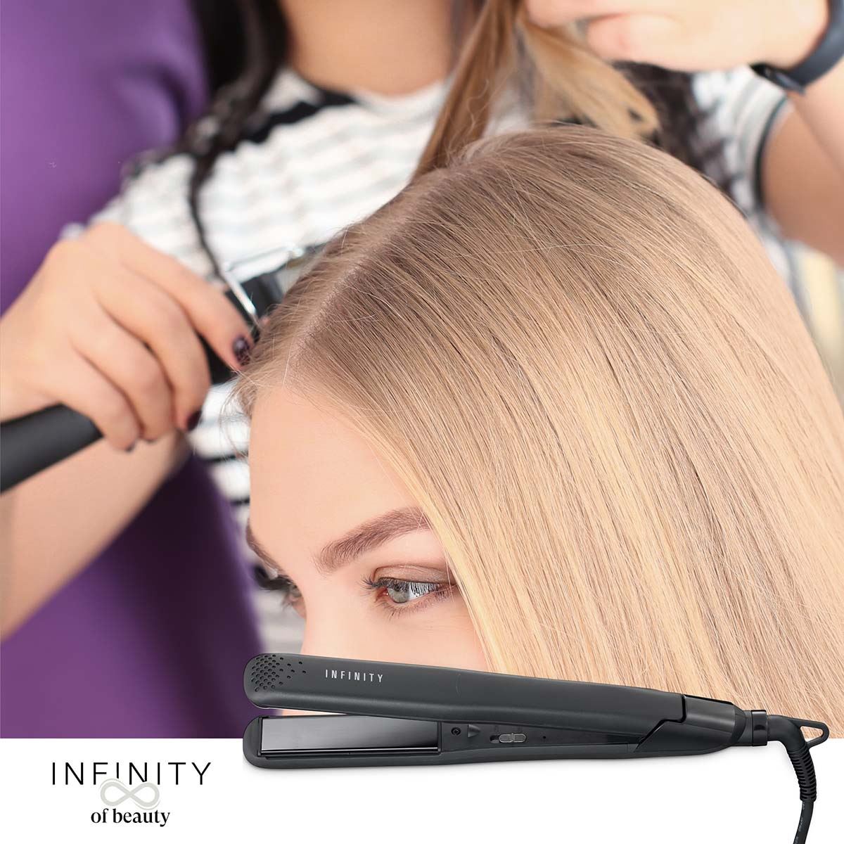 MELISSA Hair Ceramic Straightener 37W - Black