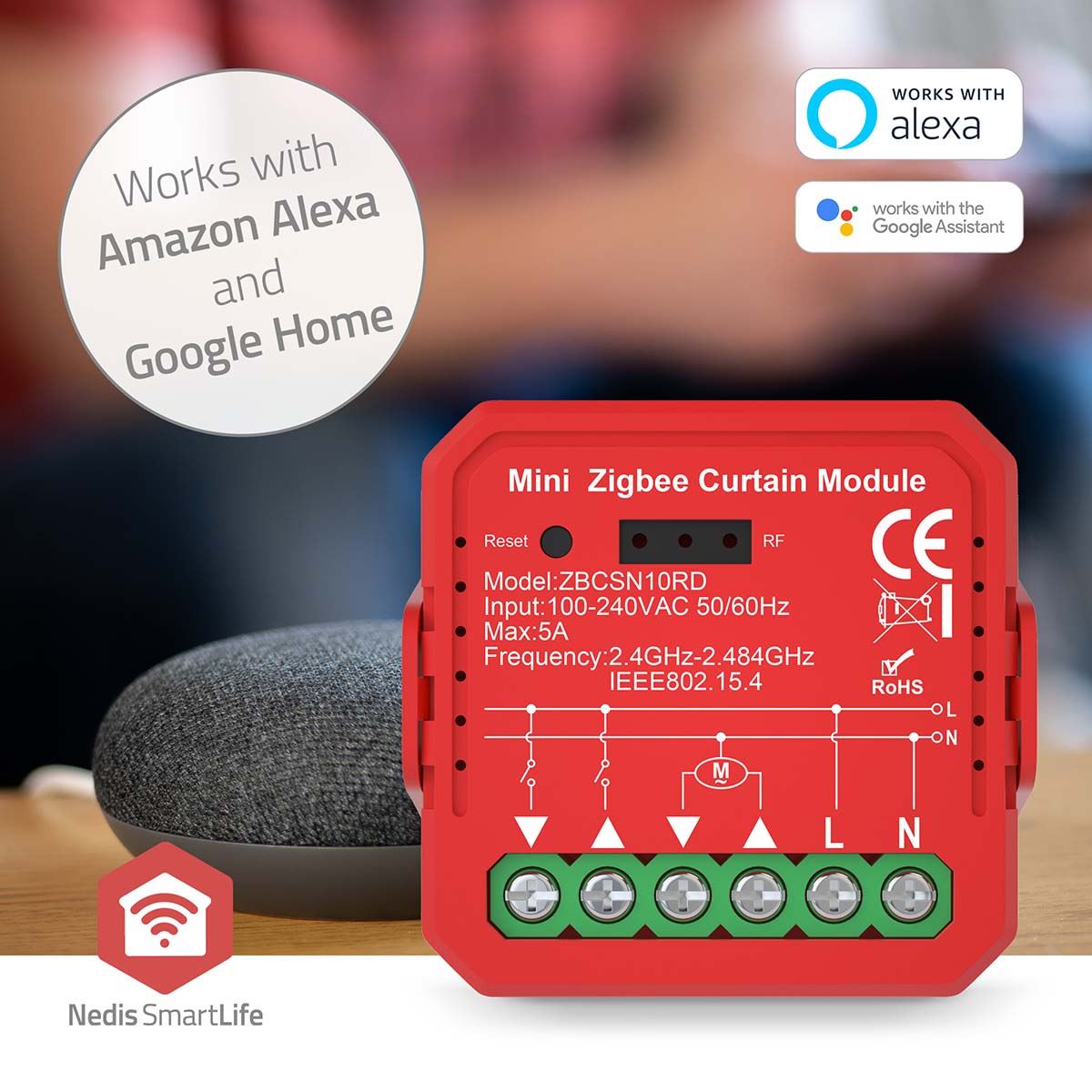 Nedis SmartLife Power Switch | Zigbee 3.0 | 1000 W | Terminal Connection | App available for: Android™ / IOS