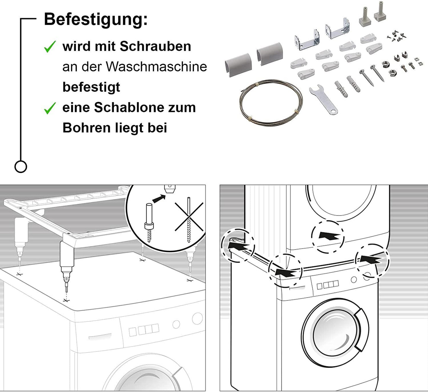 Bosch Adapter for tumble dryer and washing machine