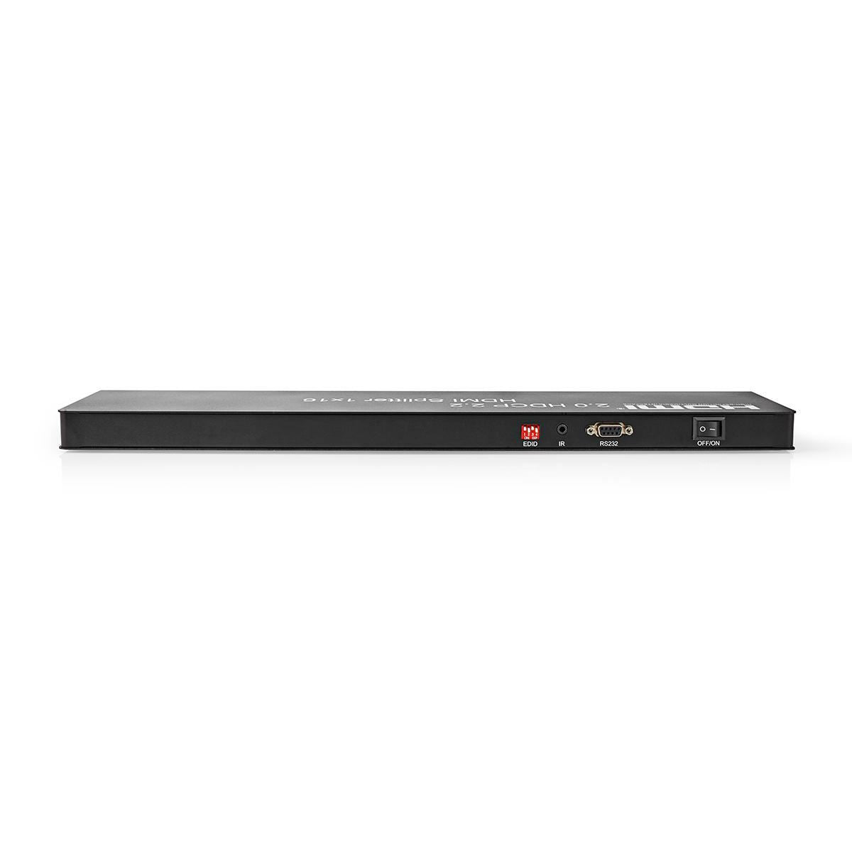 Nedis HDMI™ Splitter | 16 port(s) | HDMI™ Input | USB-A Female / 16x HDMI™ Output | 4K@60Hz | 18 Gbps | Metal | Anthracite