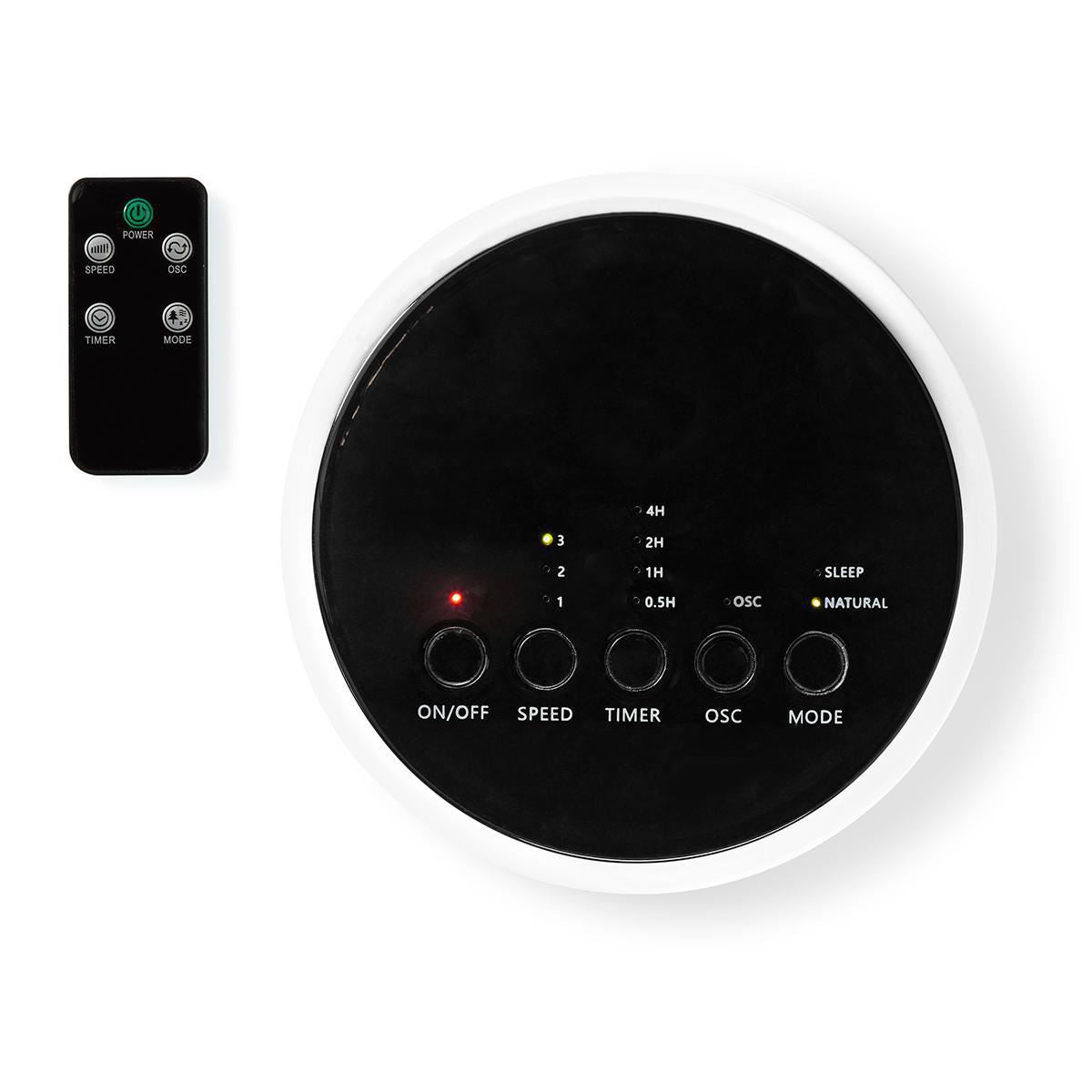 Nedis Tower Fan | 3-Speed | Oscillation | 50 W | Remote control | Black / White