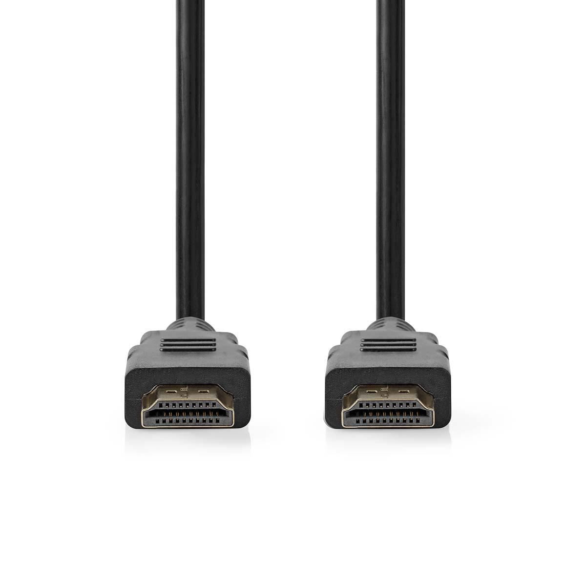 Nedis High Speed HDMI™ Cable with Ethernet | HDMI™ Connector | HDMI™ Connector | 4K@60Hz | ARC | 18 Gbps | 1.50 m | Round | PVC | Black | Label