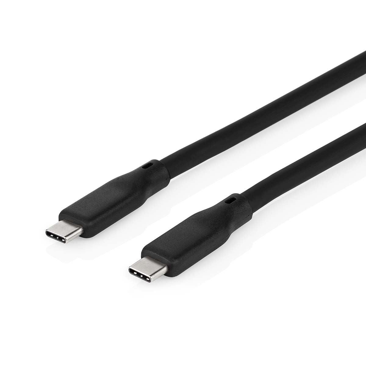 Nedis USB Cable | USB 3.2 Gen 2 | USB-C™ Male | USB-C™ Male | 240 W | 8K@30Hz | 20 Gbps | Nickel Plated | 1.00 m | Round | Silicone | Black | Box