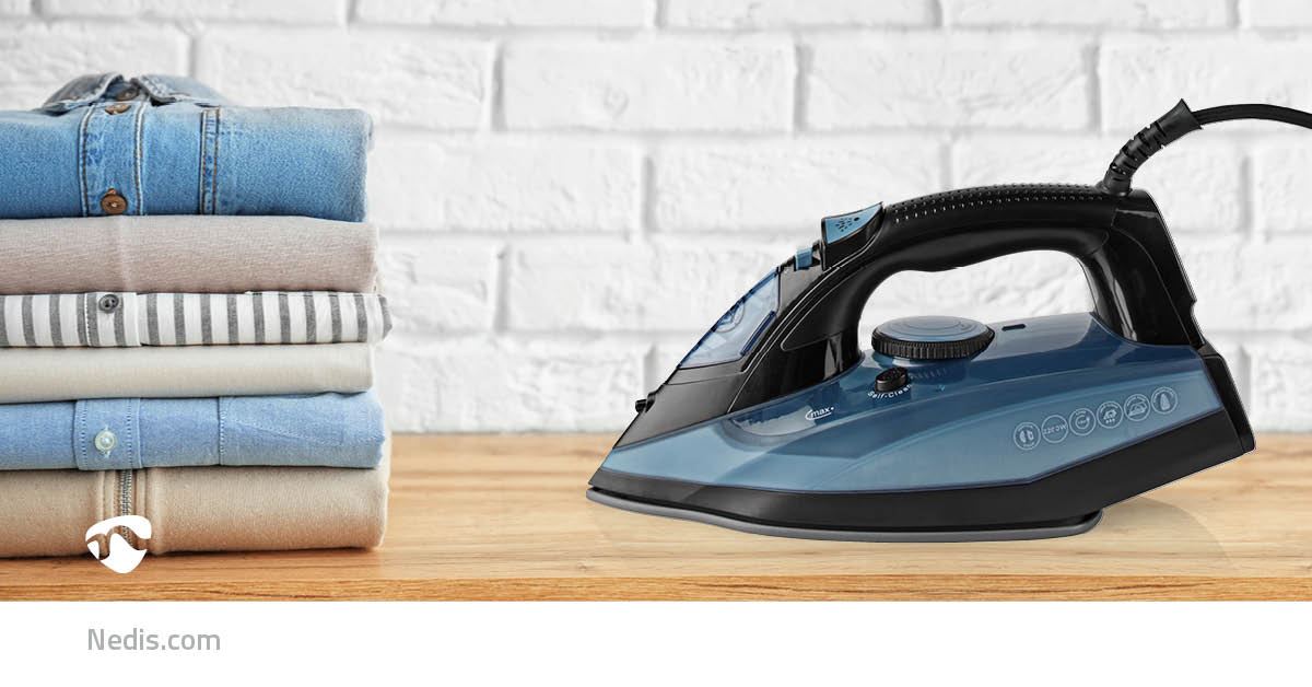 Nedis Steam Iron | 2600 W | 25 g/m | Steam shot | Ceramic | 0.32 l