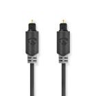 Nedis Optical Audio Cable | TosLink Male | TosLink Male | 3.00 m | Round | PVC | Anthracite | Box