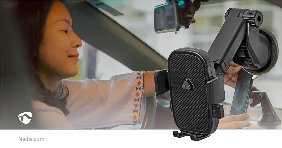 Nedis Smartphone Car Mount | Universal | Minimal screen size phone: 4.5 " | Maximum screen size: 7 " | Interactive
