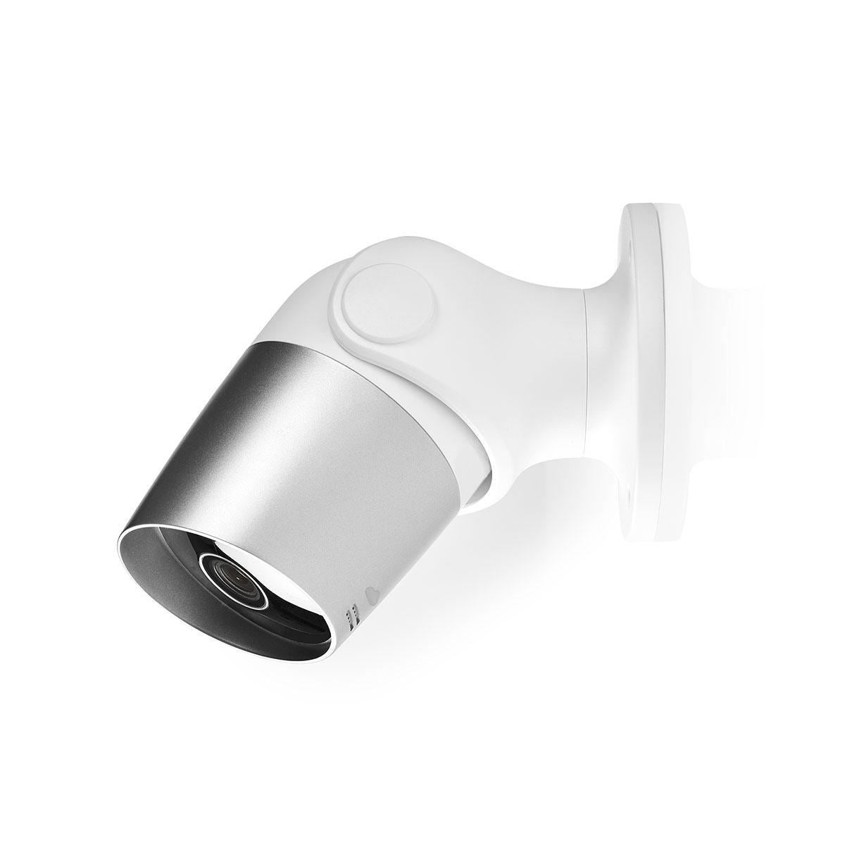 Nedis SmartLife Outdoor Camera | Wi-Fi | Full HD 1080p | IP65 | Cloud Storage (optional) / microSD (not included) | 12 V DC | With motion sensor | Night vision | Silver / White