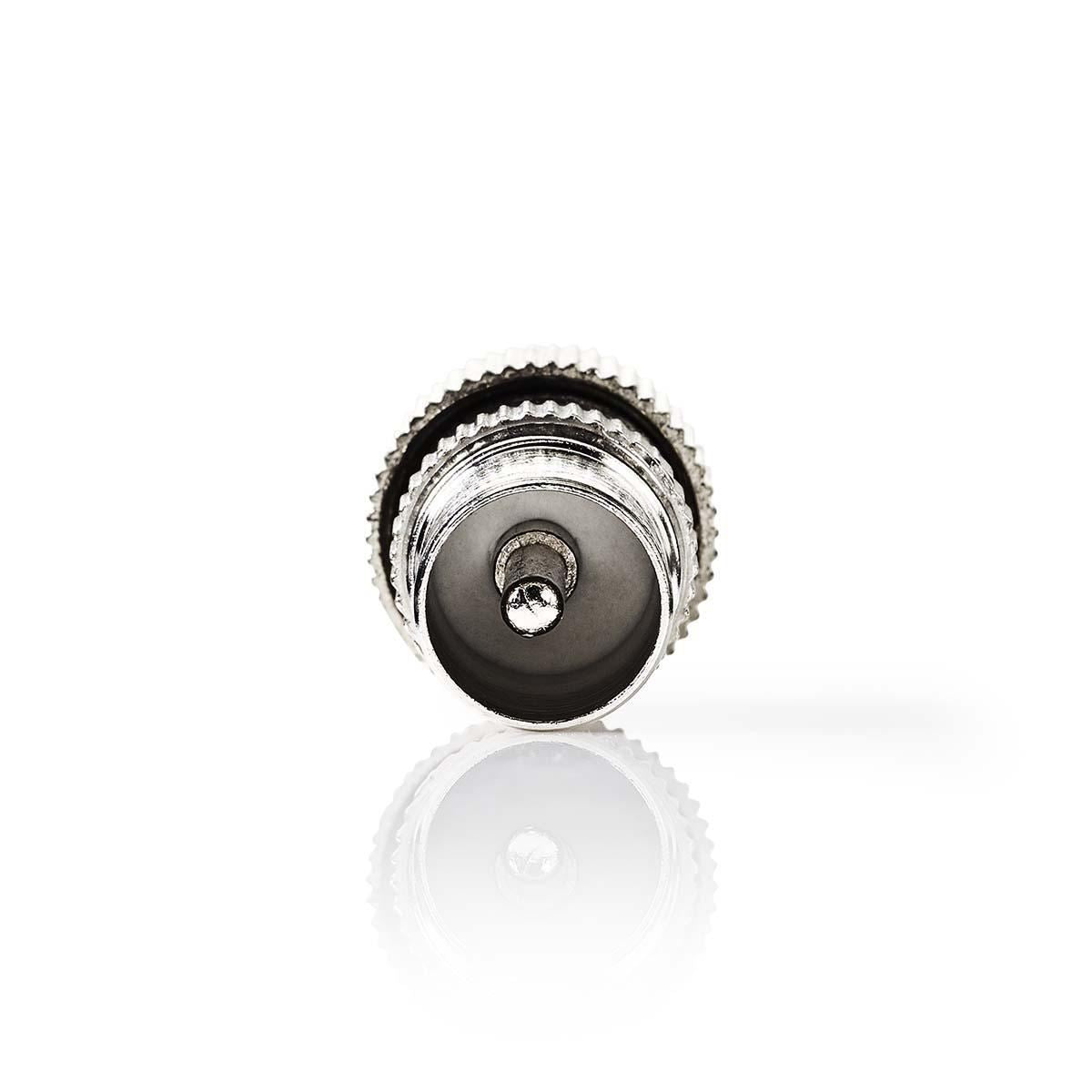 Nedis IEC (Coax) Connector | Straight | Male | Nickel Plated | 75 Ohm | Screw | Cable input diameter: 7.0 mm | Metal | Silver | 2 pcs | Polybag