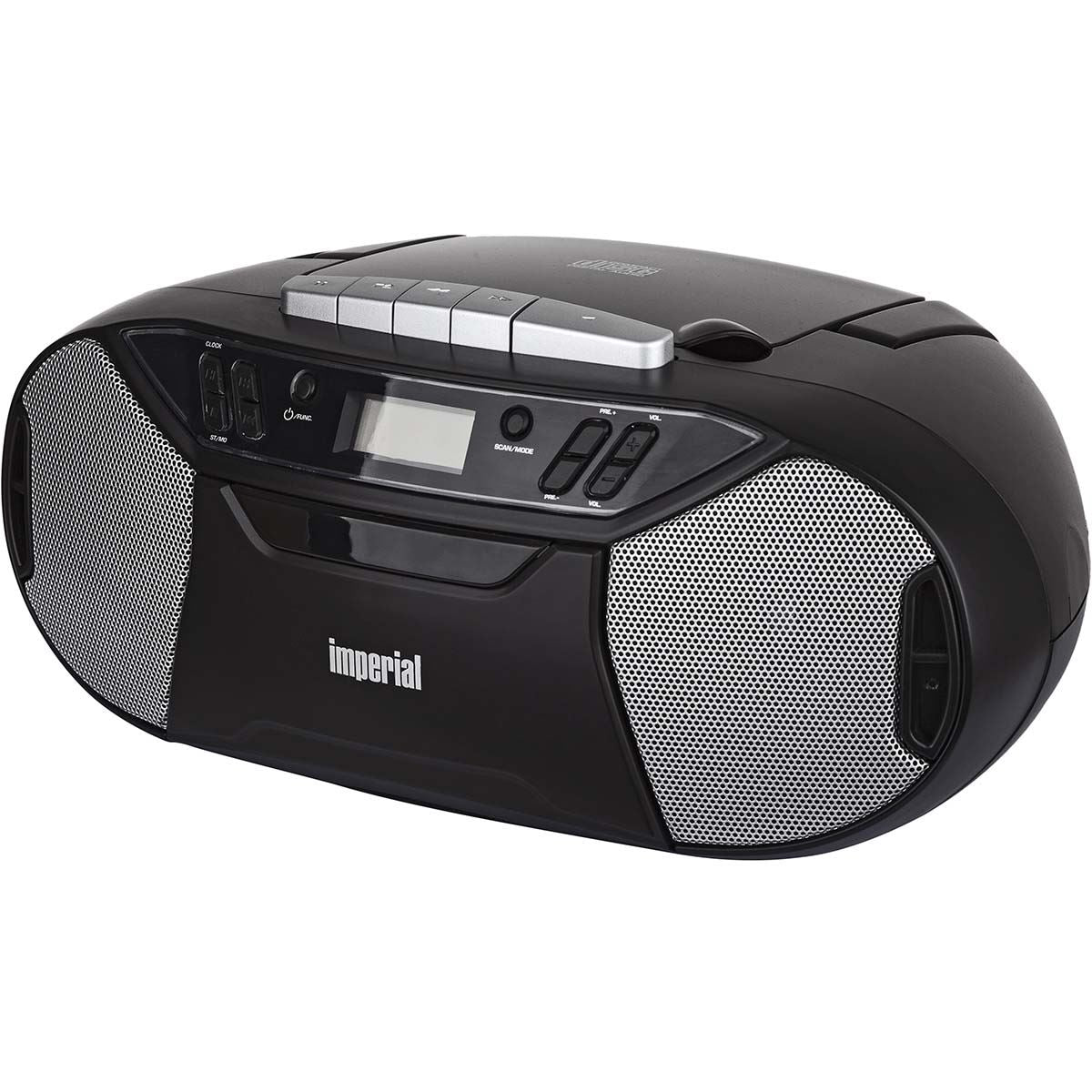 Imperial PBB 1 Compact Portable Boombox with CD player, Cassette deck and FM radio
