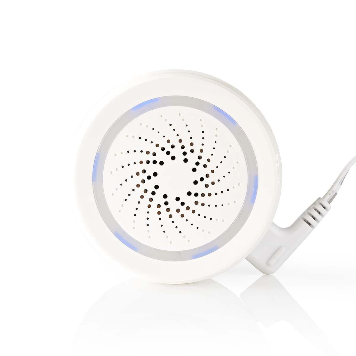 Nedis SmartLife Siren | Wi-Fi | Mains Powered | 8 Sounds | 85 dB | Android™ / IOS | White