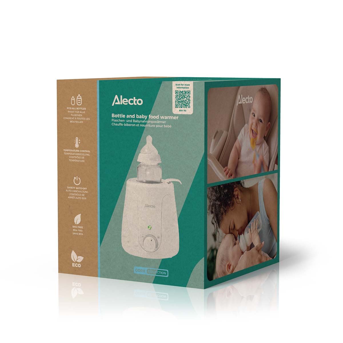 Alecto Baby Bottle Warmer | White