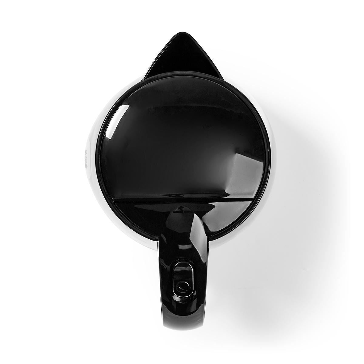 Nedis Electric Kettle | 1.7 l | Plastic | Black | Rotatable 360 degrees | Concealed heating element | Strix® controller | Boil-dry protection