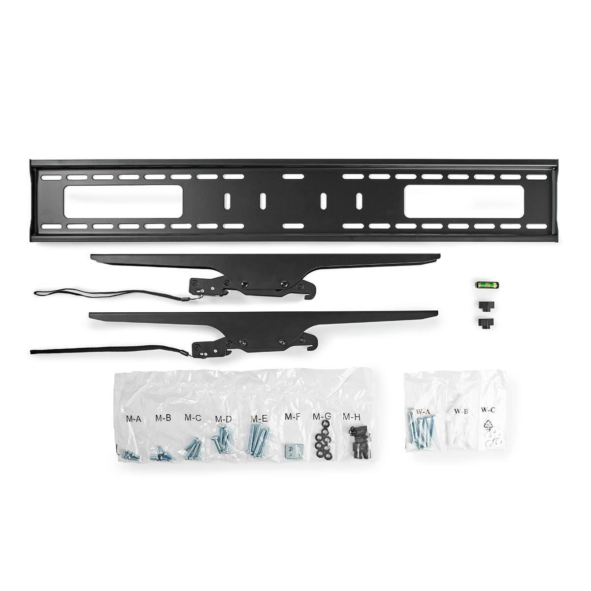 Nedis Tiltable TV Wall Mount | 60 - 100 " | Maximum supported screen weight: 75 kg | Tiltable: 5 ° | Minimum wall distance: 85 mm | Steel | Black
