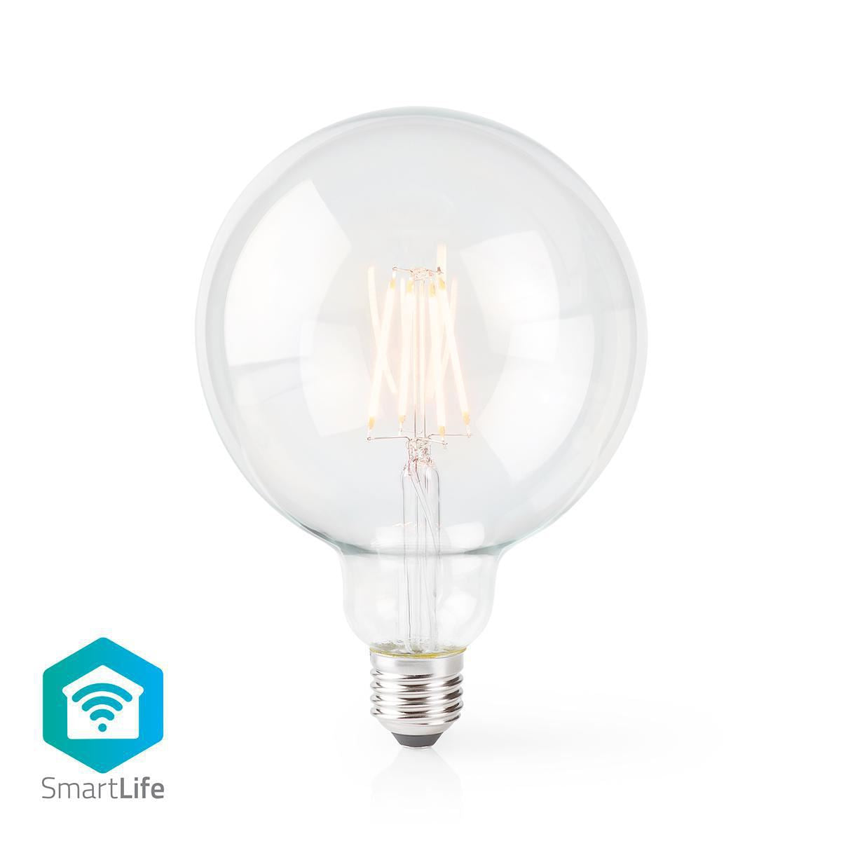 Nedis SmartLife LED Filament Bulb | Wi-Fi | E27 | 500 lm | 5 W | Warm White | 2700 K | Glass | Android™ / IOS | G125 | 1 pcs