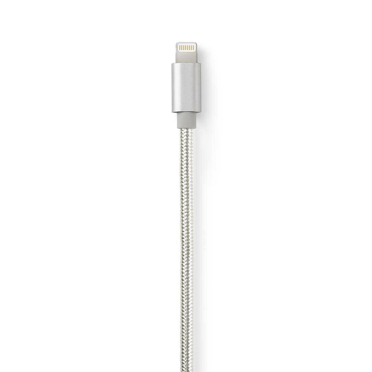 Nedis Lightning Cable | USB 2.0 | Apple Lightning 8-Pin | USB-A Male | 480 Mbps | Gold Plated | 3.00 m | Round | Braided / Nylon | Aluminium | Cover Window Box