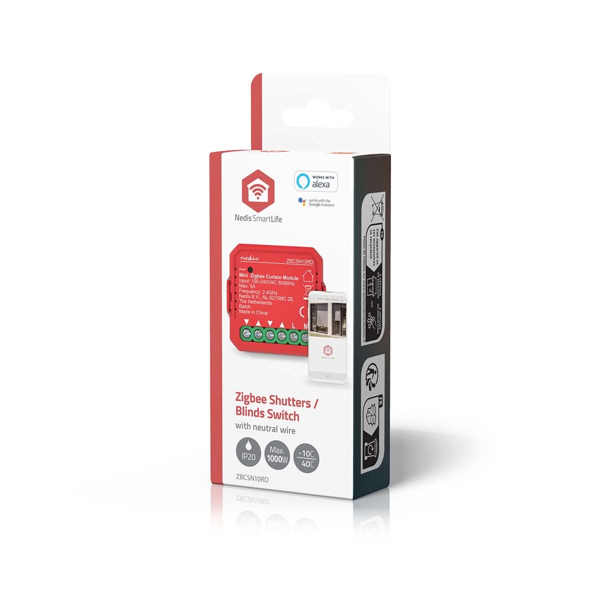Nedis SmartLife Power Switch | Zigbee 3.0 | 1000 W | Terminal Connection | App available for: Android™ / IOS