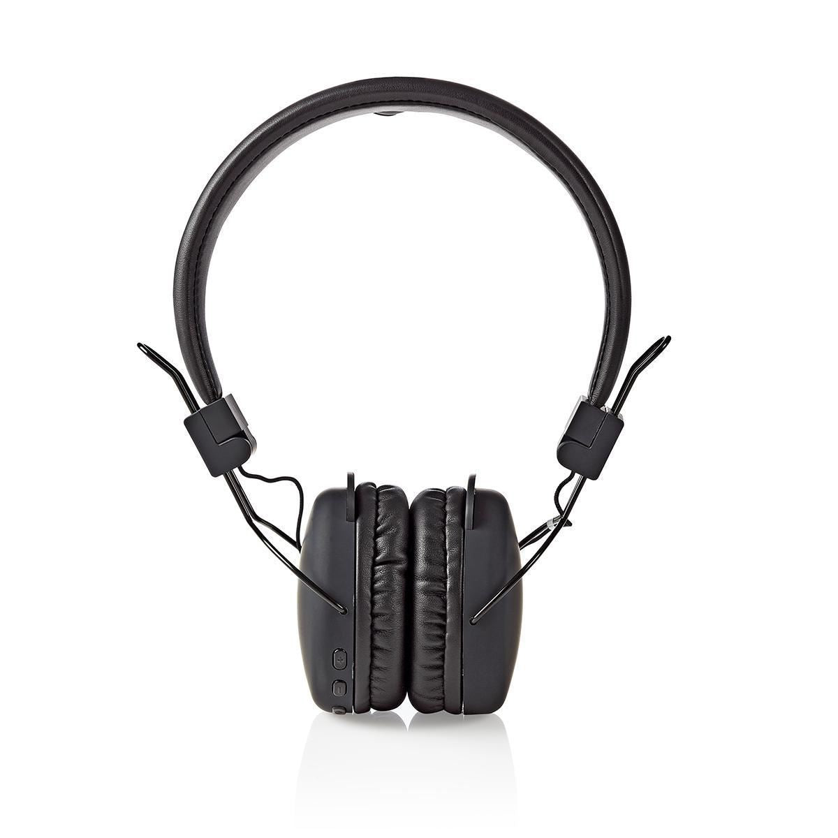 Nedis Wireless On-Ear Headphones | Maximum battery play time: 15 hrs | Built-in microphone | Press Control | Voice control support | Volume control | Black