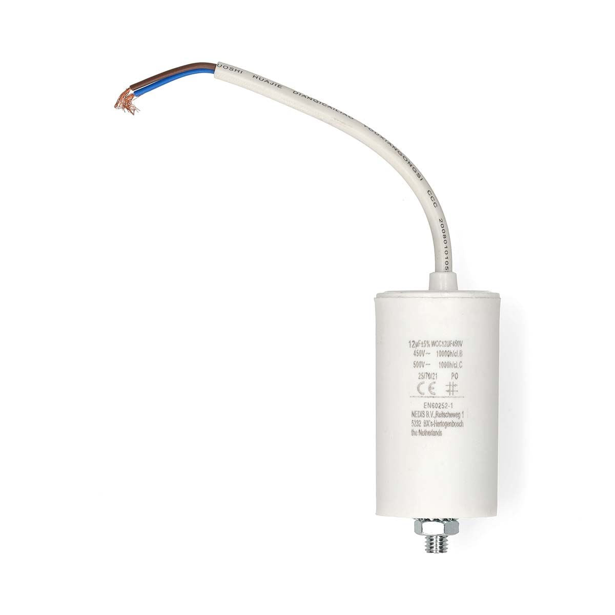 Nedis WCC12UF450V | Capacitor | 12 uF | 450 V | Wire Lead | 10 pcs