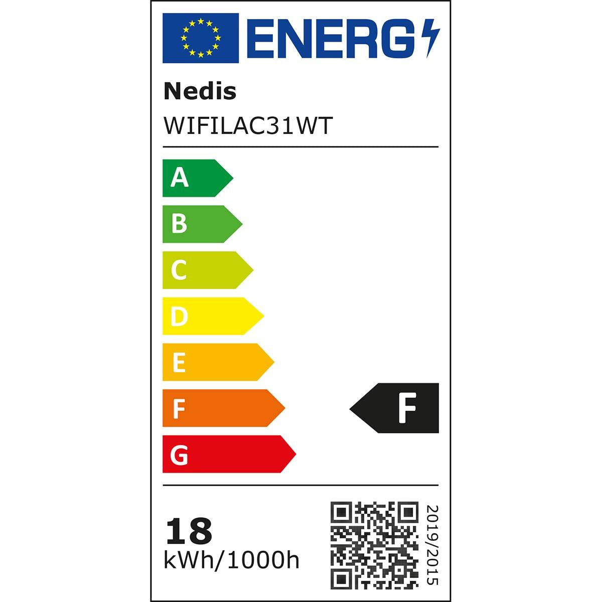 Nedis SmartLife Ceiling Light | Wi-Fi | RGB / Warm to Cool White | Round | Diameter: 290 mm | 1800 lm | 2700 - 6500 K | IP20 | Energy class: F | Android™ / IOS