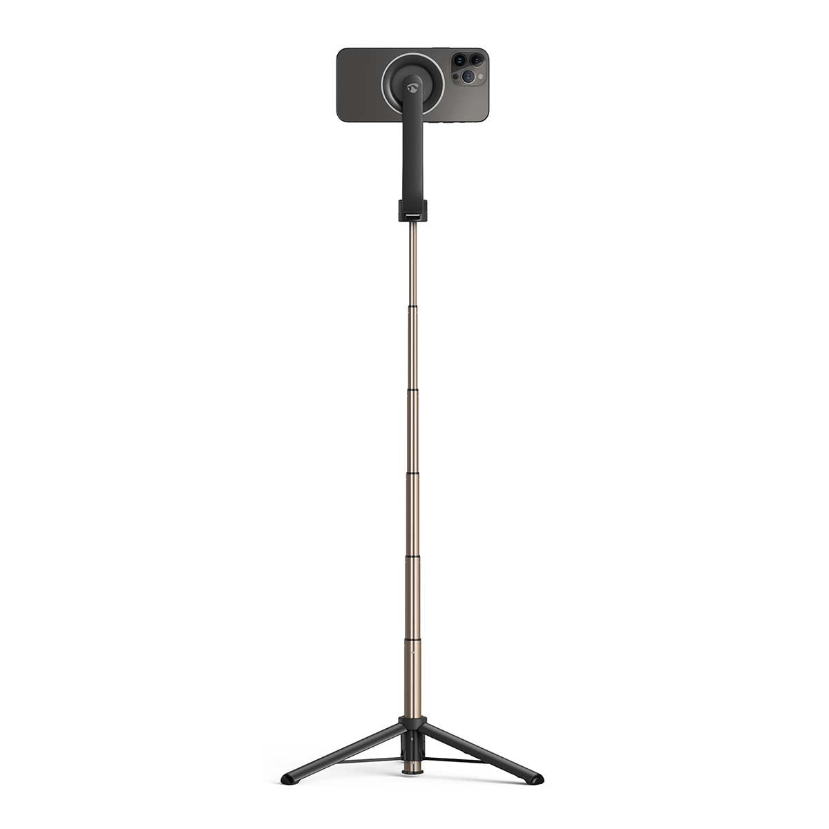 Nedis Bluetooth® Selfie Stick | Bluetooth® version: 5.0 | Maximum screen size: 7 " | Folded lenght: 17 cm | Unfolded length: 61 cm | Maximum weight capacity: 1000 g | Battery Powered