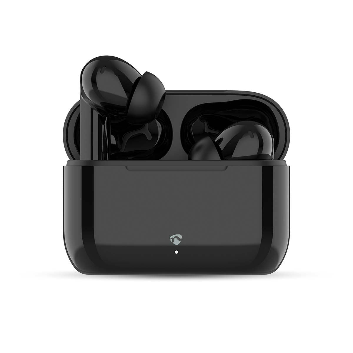 Nedis Fully Wireless Earphones | Bluetooth® | Battery play time: 24 hrs | Touch Control | Charging case | Wireless charging case | Built-in microphone | Voice control support | Noise canceling | IPX4 | Black