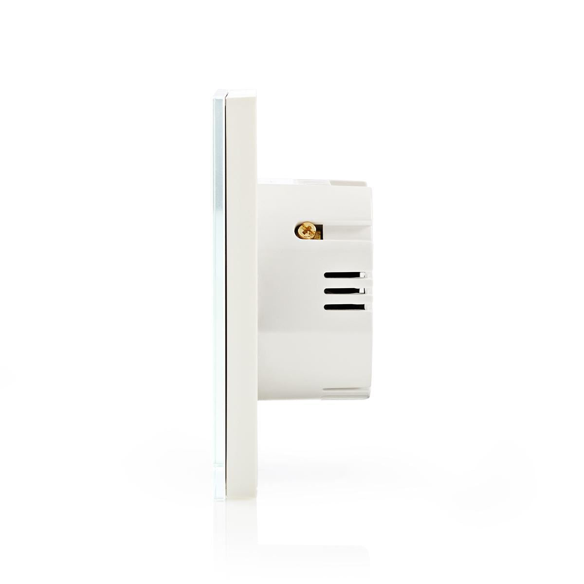Nedis SmartLife Wall Switch | Wi-Fi | Single | Wall Mount | 1000 W | Android™ / IOS | Glass | White