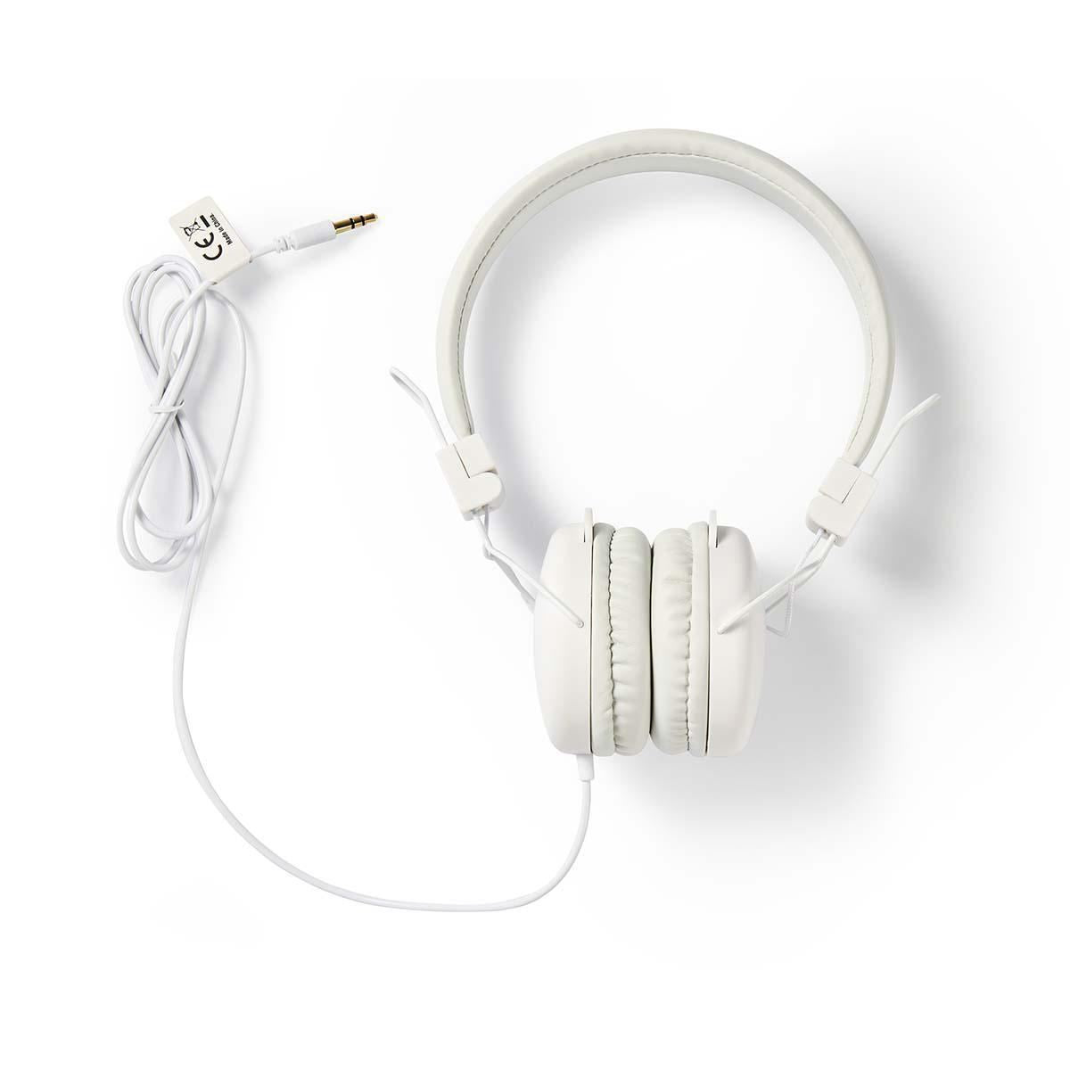 Nedis On-Ear Wired Headphones | 3.5 mm | Cable length: 1.20 m | White