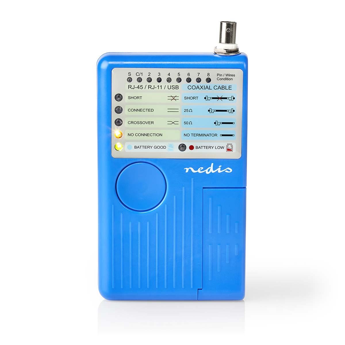 Nedis LAN measuring instrument | Wired | 180 m | LED indicator | Battery Powered