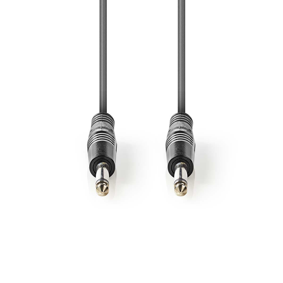 Nedis Mono Audio Cable | 6.35 mm Male | 6.35 mm Male | Nickel Plated | 5.00 m | Round | PVC